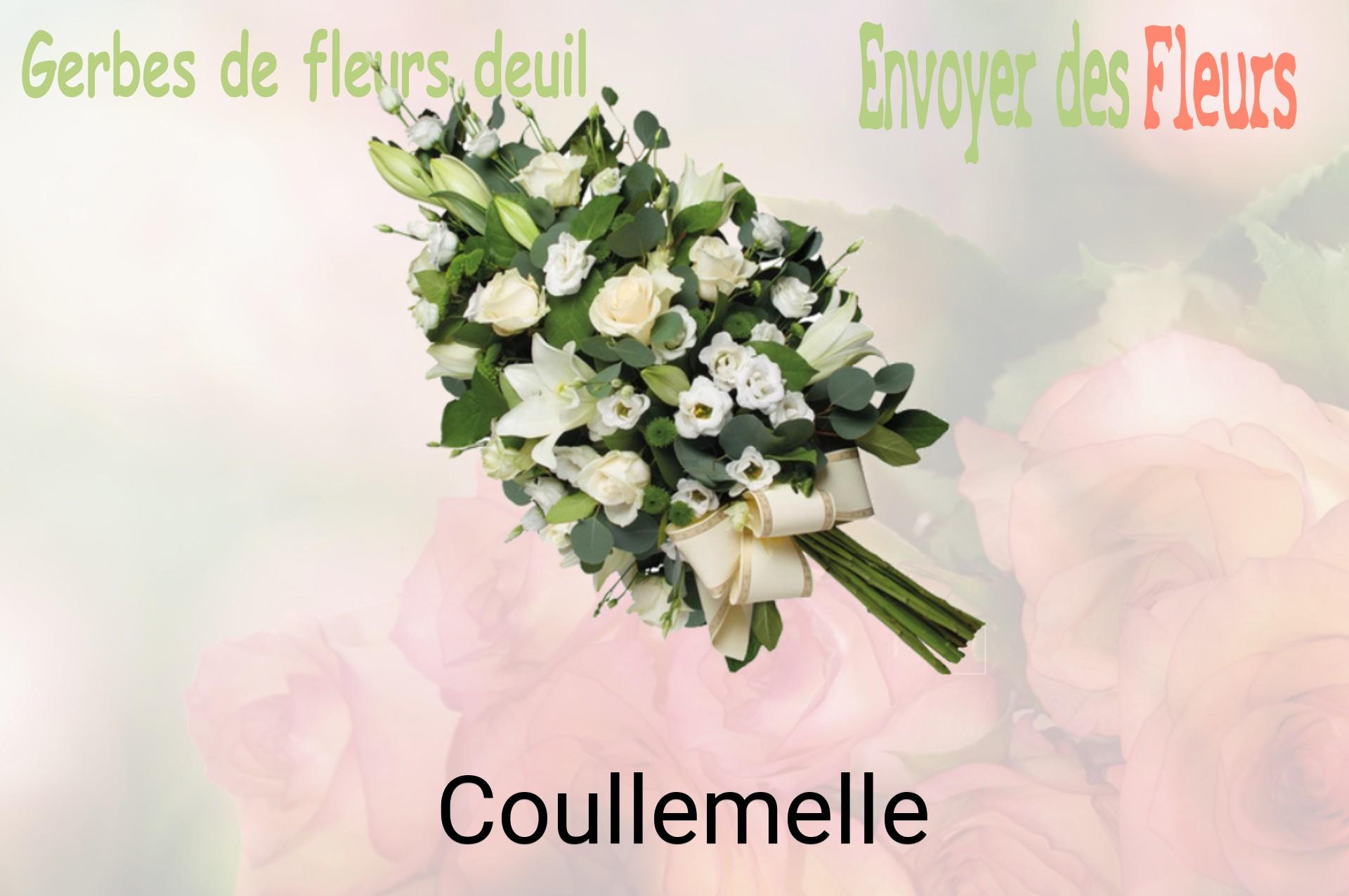 Gerbe de fleurs de deuil livrée à Coullemelle